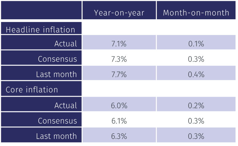 US CPI inflation lower than expected - EFGAM New Capital